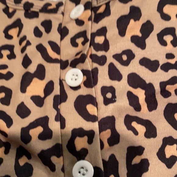 Free Style Animal Print Women 2pcs Short Sleep Set Loungewear Warm Cotton Blend - Picture 10 of 11